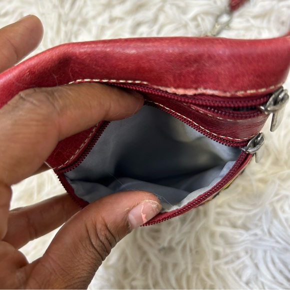 ◾️Columbian Leather Shoulder Strap Coin Purse Bag - Picture 5 of 6